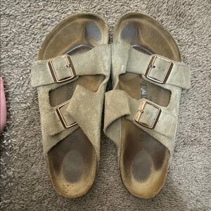 Birkenstock Tan Suede Sandals
